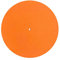 Tappetino antiscivolo in feltro per giradischi con bassi più stretti, 30,5 cm, arancione, diametro 295 mm