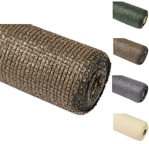 Suinga Brise Vue Occultant 1 x 10 mètres Marron | Filet d'ombrage Jardin Balcon Rambardes Terrasse Paravent Clôture | Dissimulation 95%