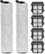 Floor One S3 Lot de 6 rouleaux brosses de rechange et filtres HEPA compatibles avec Tineco Floor One S3/iFloor 3, aspirateur humide et sec sans fil, 2 rouleaux brosses, 4 filtres HEPA, pièces de