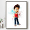 Ma Little Canv Dekoposter für Kinderzimmer Mädchen oder Jungen – Paw Patrol – ungerahmt, 30 x 40 cm (Ryder)