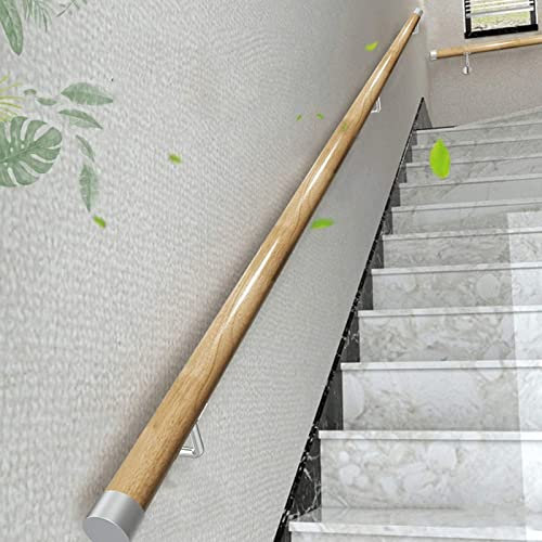 Handlauf aus Holz für Treppen Bewegungssensor LED Handlauf - Wandmontierte Innentreppe Handläufe, für Außentreppen, Veranda und Eingang - Sichere und bequeme Beleuchtungslösung