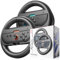 Steering Wheels for Nintendo Switch 2 Console JoyCons, Racing Wheels for Mario Kart 8 (Black)