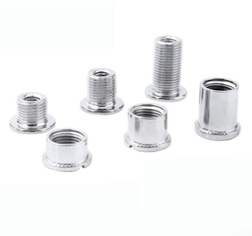 Juego de 5 tornillos para platos de bicicleta MTB de acero inoxidable ultraligeros (C)