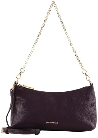 Coccinelle Leder Umhängetasche Schultertasche Aura Mini Bag Grained Leather