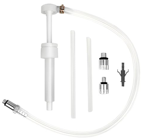 Getriebeölpumpe der unteren Einheit, Untere Einheit Getriebe Schmierpumpe 8cc Ölpumpe Handpumpe für Standard Quart Flaschen mit 3/8 Zoll, 8 mm und 10 mm und Außenbordmotoren