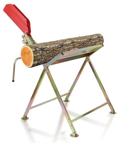 Monucep Sägebock,Sägebock mit Kettensägenhalterung,Kettensägebock bis 150 kg belastbar,Präzises Sägen von Brennholz,Sägebock klappbar und platzsparend,81x72x78.5 cm