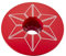 Supacaz Star Capz rot (pulverbeschichtet), Red