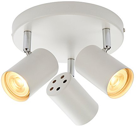 Saxby Arezzo 7W Triple Round Matt White Decorative Commercial Domestic Adjustable Spotlight