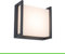 LUTEC LED-Außenwandleuchte QUBO, kleine Wandlampe aus Aluminium in Anthrazit, Wandleuchte mit 9,5W, 650 Lumen, Lichtfarbe Warmweiß (3000K), eckige Außenleuchte für Terrasse/Hof/Haustür