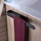 RUICER Toallero Negro - 37CM Toalleros de Baño Toallero Adhesivo Acero Inoxidable Barra Toallero Pared