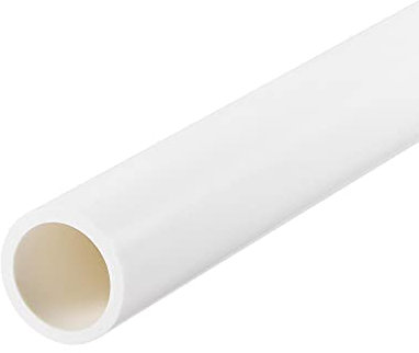sourcing map Tubo rigido rotondo in PVC, diametro interno 16 mm, diametro esterno 20 mm, 500 mm, bianco, ad alto impatto, per tubi dell'acqua, artigianato, decorazione, guaina per cavi