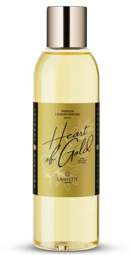 Lavayette Profumo Premium per Lavanderia - Heart Of Gold, Profuma Bucato al Argan - Ideale per Tessuti, Biancheria da Letto, Lenzuola Vestiti Lavati a Mano o in Lavatrice- Odore Fresco - 200ml