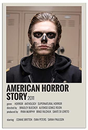 American Horror Story Poster, Playboy-Poster, Horror-Poster, Leinwand-Wandkunst für Wohnzimmerdekoration, ästhetische Vintage-Poster und Drucke, niedliche Bilder, ungerahmt, 30.5x45.7 cm