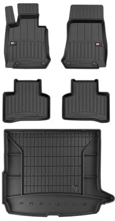 OMAC Fußmatten & Kofferraumwanne Set für Mercedes EQC 2019-2025 Gummi Schwarz 5X