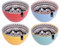 YöL Set Of 4 Bohemian Modern Design Embossed Bowls Breakfast Soup New Bone China Cereal Snacks Stylish Trendy Boho Home