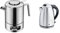 WMF Tee-Set 3t-teilig Teekanne Teesieb Stövchen Kult 1,2l Cromargan Edelstahl & Stelio Wasserkocher Edelstahl 1,7l, elektrischer Wasserkocher mit Kalkfilter, 24 W, Wasserstandanzeige beleuchtet