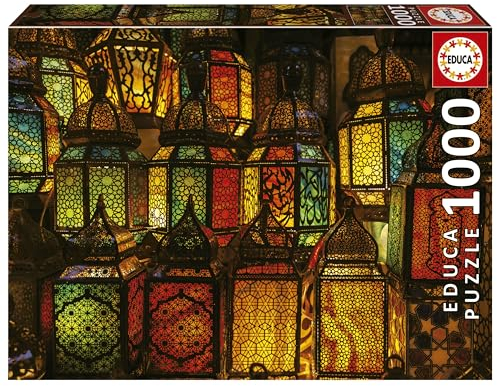 Educa - Puzzle 1000 Teile für Erwachsene | Orientalische Lampen, 1000 Teile Puzzle für Erwachsene und Kinder ab 14 Jahren (19668)
