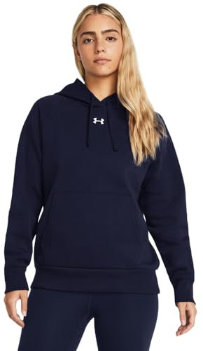 Under Armour Damen Ua Rival Fleece Hoodie Kapuzenpullover, Midnight Navy, M EU