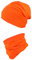 TupTam Jungen Beanie Mütze und Schlauchschal 2er Set, Farbe: Orange, Hat Size: 54
