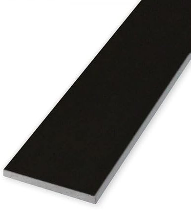 POLIMARK GROUP Profili piatti in alluminio anodizzato mm. 20x2 Lunghezza 2 metri - Color Nero resistente e versatile per progetti creativi fai da te e artigianato