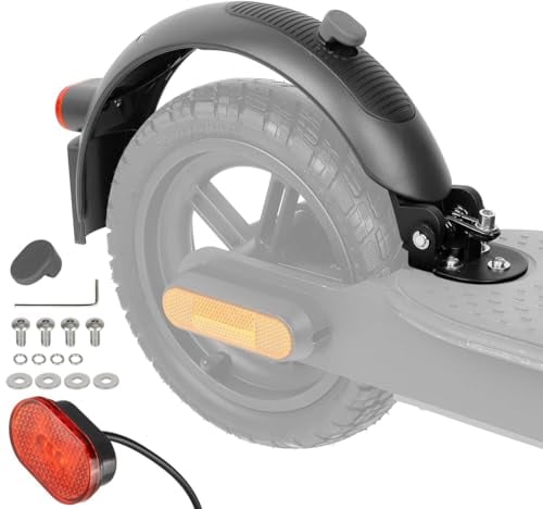aibiku Parafango Posteriore in Lega di Alluminio per Xiaomi M365, 1S, Essential, PRO, PRO 2 Monopattino Elettrico - Ricambio Parafangi Posteriore Accessorio