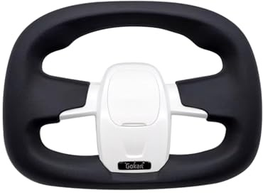 ARLVEKE Lenkrad-Set Kompatibel mit Segway Ninebot Gokart Kit/Kit 2 Elektrische Kart-Ersatzteile Zubehör (Weiß für Gokart Kit/Gokart Kit 2)