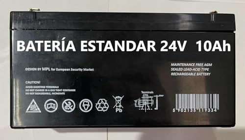 INDALCHESS BATERIA 24V Y 10AH para Coches ELECTRICOS Infantiles