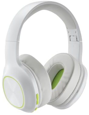 Hama Bluetooth-Kopfhörer Over Ear (kabelloser Kopfhörer mit 60 h Akku, Wireless Kopfhörer mit extra Bass, Multipoint Verbindung mit 2 Geräten, kompatibel mit Sprachassistenten, faltbar) weiß