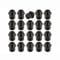Bohaner 20Pcs M12x1.5 Wheel Lug Nuts 19mm Hex Alloy Wheel Nuts Closed End M12x1.5 Lug Nuts with Floating Captive Washers Compatible with Most Ford Focus Fiesta Fusion Escort Mondeo Kuga B-Max Black