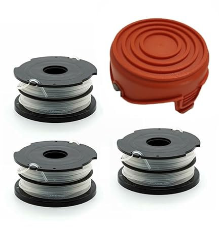 1set Brush Cutter Spool Line Grass Trimmer Head Cover For Black For Decker GL315 GL350 GL650 Lawn Mower Spare Parts