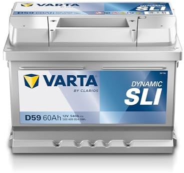 VARTA Automotive DYNAMIC SLI (D59) 12V 60Ah 540A - Batteria auto al piombo-acido per veicoli standard senza start-stop - Batteria di avviamento per fabbisogno energetico base - senza manutenzione
