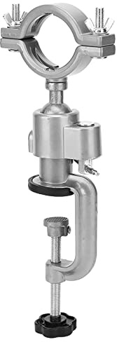 Bench Grinder Stand, Angle Grinder Holder Drill Press Stand Universal Aluminum Alloy Clamp Bracket Power Tool Electric Drill Stand Bench Vises Clamp Grinder Holder