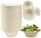 KYYGKY Lot de 100 Bol Jetable 340 ml Bols en Bagasse de Canne à Sucre Jetables Vaisselle Jetable Bol Jetable Bols en Papier Compostables Bols à Soupe Biodégradables pour les Aliments Chauds et Froids