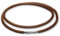 Soul-Cats Lederkette Lederhalsband Edelstahl Druckhebelverschluss in der Farbe: braun, Länge: 60 cm, Stärke: 5 mm