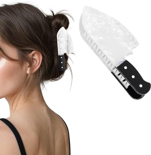 Hapdoo 1 pince à cheveux d'Halloween en forme de couteau, accessoire de cheveux d'Halloween pour femmes et filles