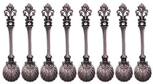 BTYQKZVPM Copper Measuring Spoon, 8pcs Coffee Scoops Coffee Spoons Vintage Mixing Spoon Copper Material Spoon Stirring