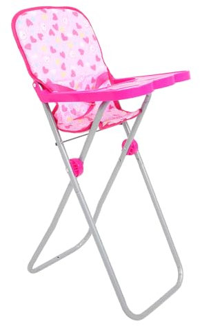 Gogogmee Doll High Chair House High Chair for Realistic Role Play for Compact Doll Furniture Accessory Lightweight and Versatile