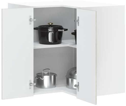 KTHLBRH Eckschrank für die Küche mit geräumigem Stauraum und praktischen Türen - Material aus technischem Holz, feuchtigkeitsbeständig und leicht zu reinigen