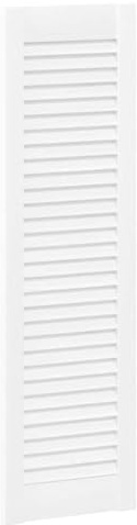 Lot de 2 Porte à Persiennes, Porte d'armoire Panneaux de Placard Garde-Robe Buffet 2 pcs blanc 99x29,5 cm