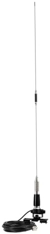 Bingfu Antenna Radio Mobile VHF UHF Veicolare Connettore PL259 86 cm | Bibanda 136-174/400-460 MHz, Supporto a Staffa, Cavo 5 m, per Camion Camper SUV Auto, Radioamatore, VHF Marino