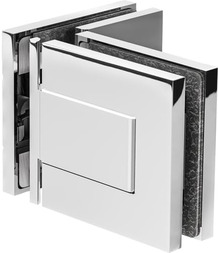 Dorma-Glas Duschtürband Morano S1 90 Grad Ganzglas Duschtürscharnier, Messing glanzverchromt