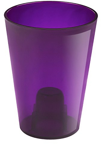 Blumentopf Orchideentopf Übertopf Pflanzgefäß violett klar Topfabstandhalter rund