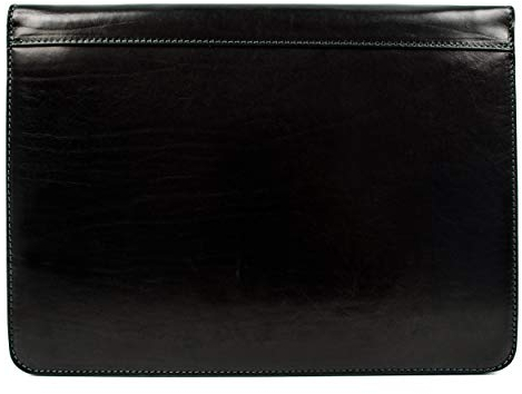 Time Resistance Leder Schreibmappe A4 - Konferenzmappe für Herren - Organizer Mappe - Stylische Aktenmappe