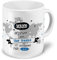 printplanet XXL Riesen-Tasse mit Namen personalisiert - Motiv Nicht Perfekt (Für Männer) - individuell gestalten - Namenstasse, Kaffeebecher, Becher, Mug