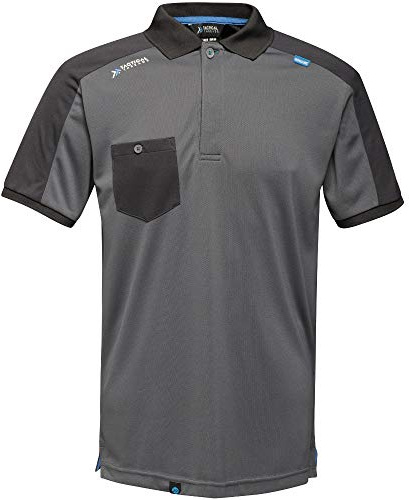 Regatta TRS167MD038 Offensive Wicking Polo, Size Medium, Seal Grey