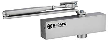 THIRARD - Ferme-Porte Automatique Hydraulique - Design - Force 2 à 4 - Argent - Installation Facile - Réglage Vitesse - Finition Élégante - Pour Porte Intérieure