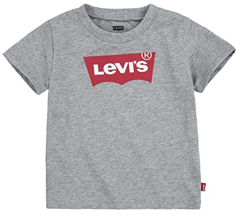 Levi's Kids s/s Batwing Tee Baby Boys, Grey Heather, 12 Months