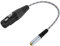 JOLGOO Câble adaptateur audio XLR femelle vers jack stéréo 3,5 mm, câble adaptateur XLR femelle 3 broches vers mini jack TRS 1/8, 0,3 m, câble adaptateur convertisseur audio équilibré