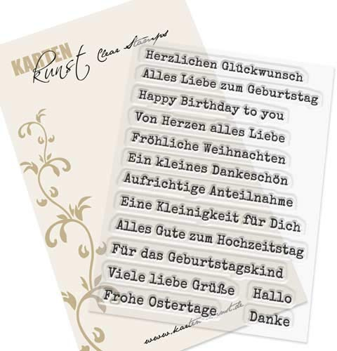Karten-Kunst Clear Stamps KK-0146 Stempel Aus der Schreibmaschine Silikonstempel