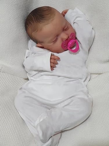 Zero pam Reborn Baby Junge 20 Zoll Schlafende Babypuppe Wie Echtes Baby Lebensecht Silikon Baby Puppe Mit Babyflasche